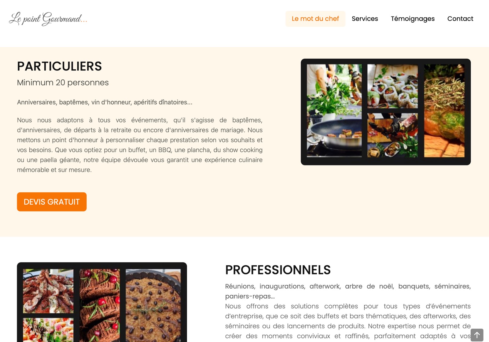 Catering Service Website