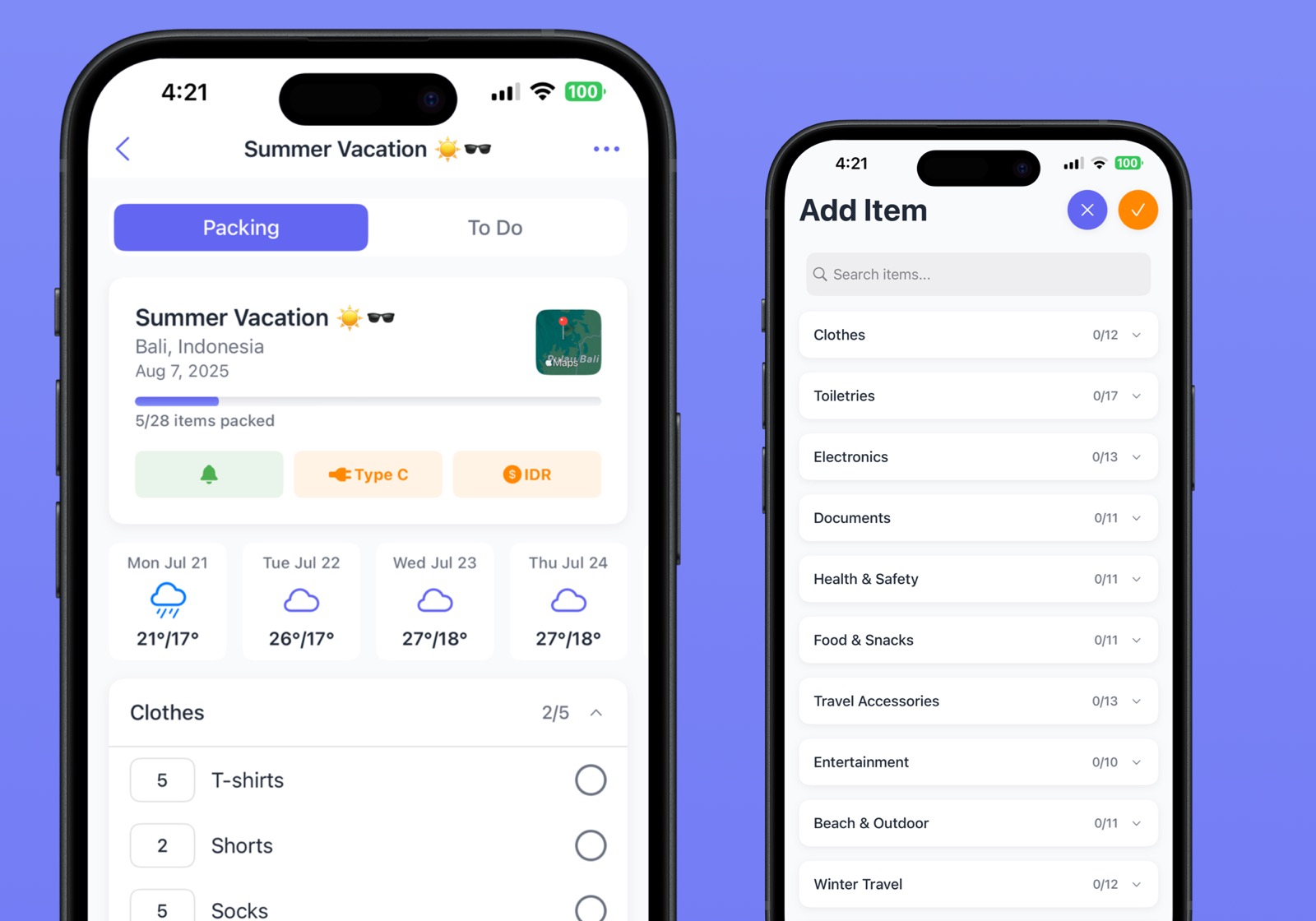 Smart Packing App