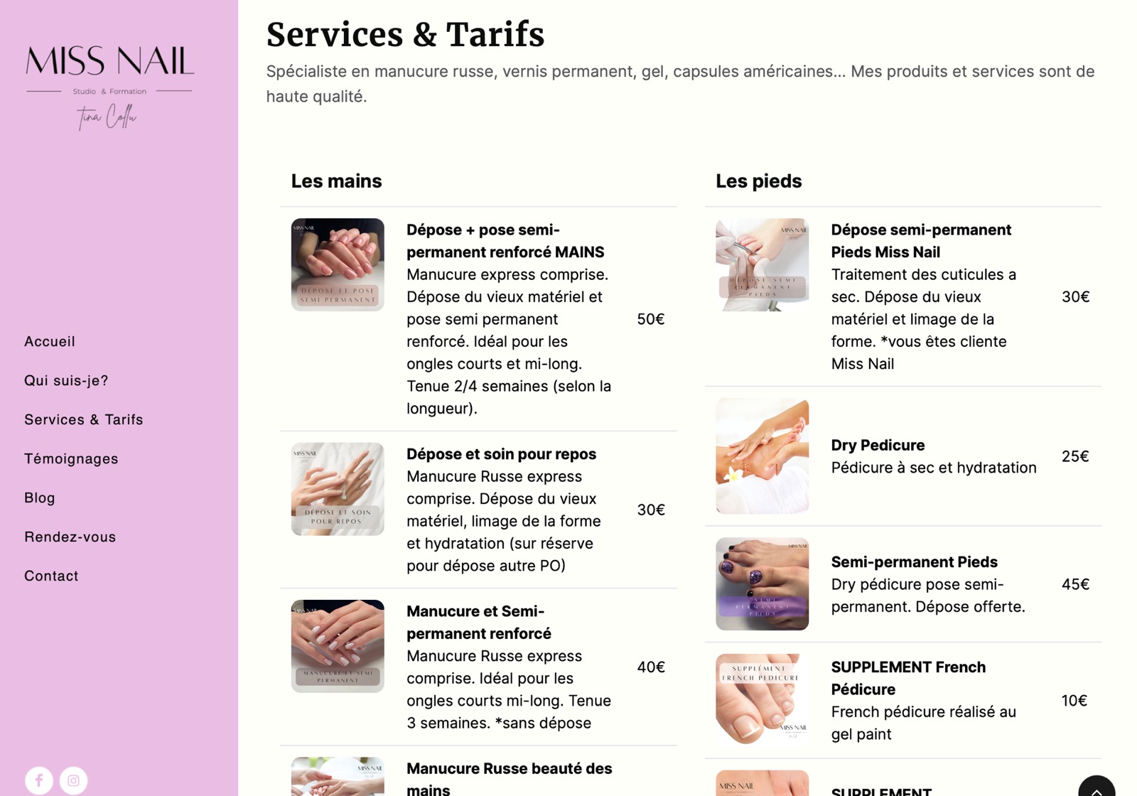Salon de manucure et Nail Art