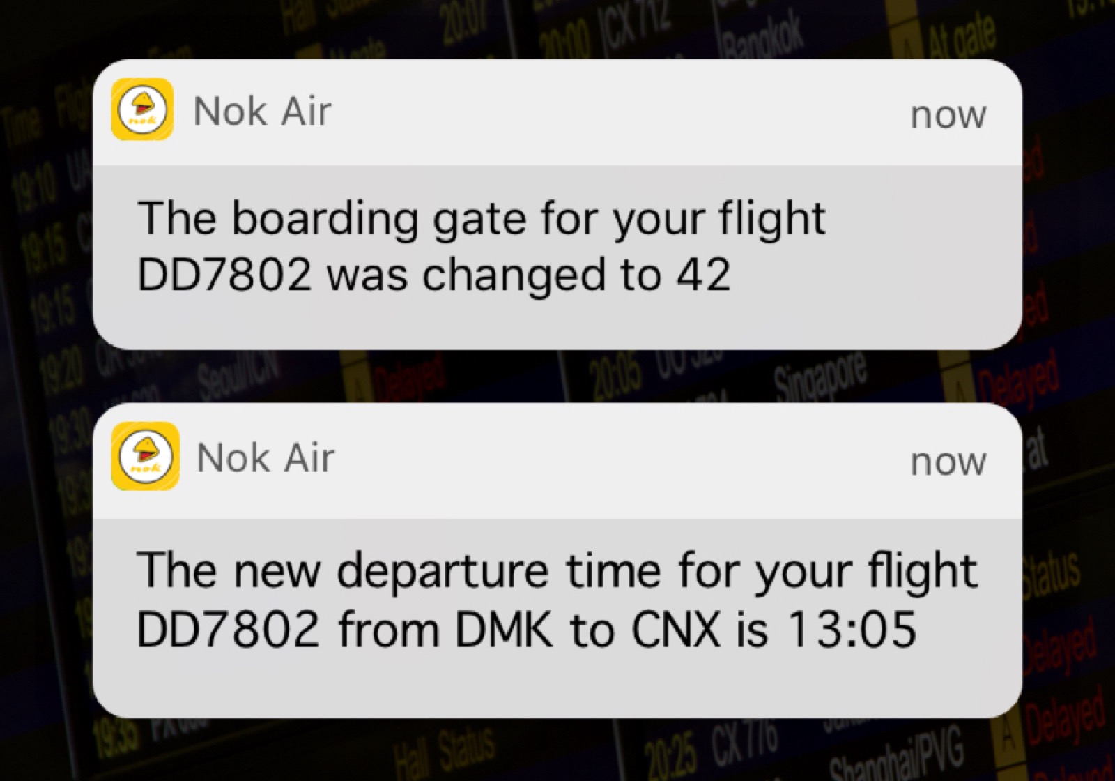 Flight Status Notifications