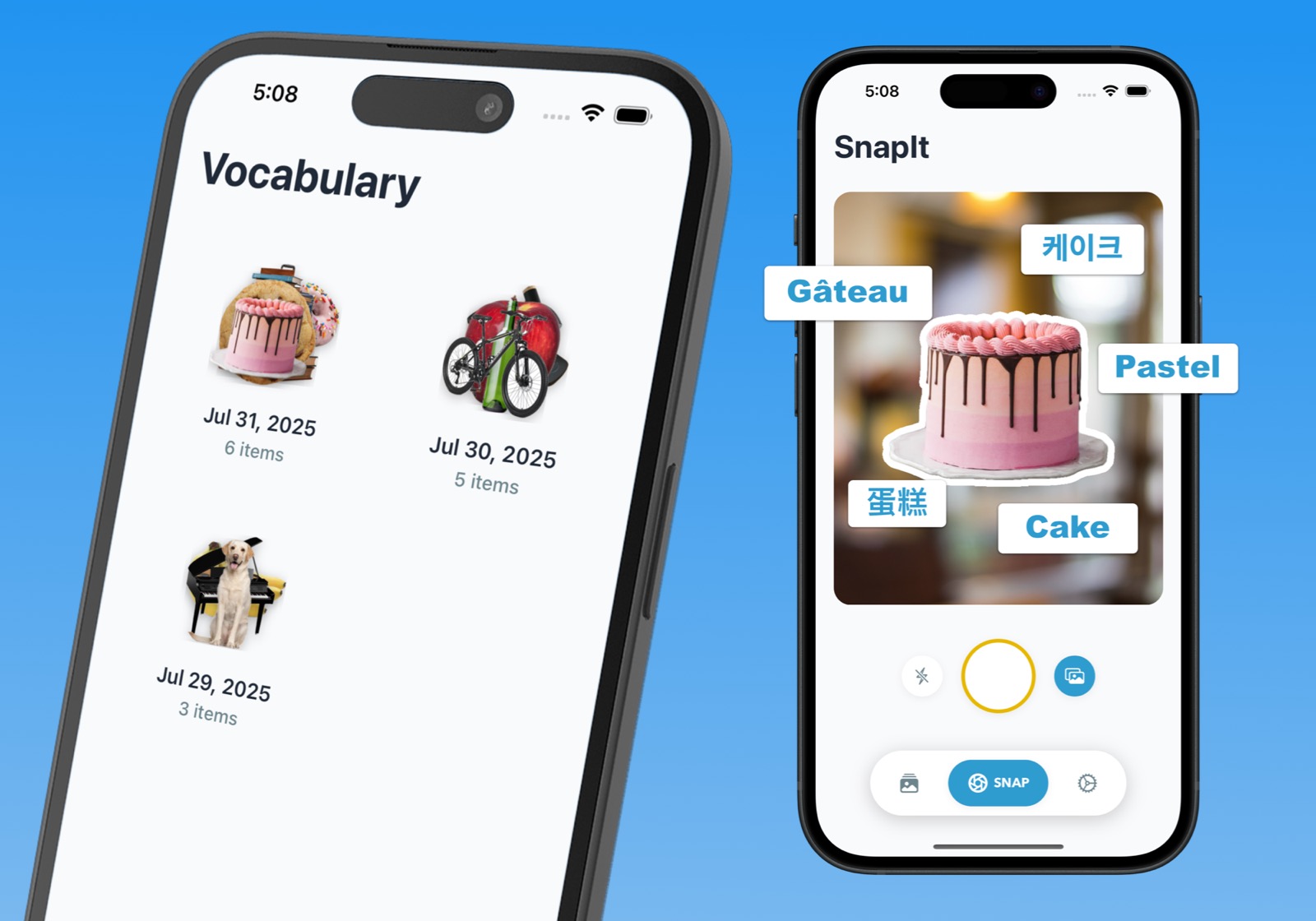 Learn Words Around you with AI